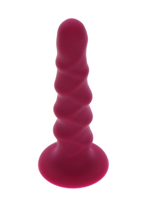 SCALA Ribbed Dong 6 Inch Red