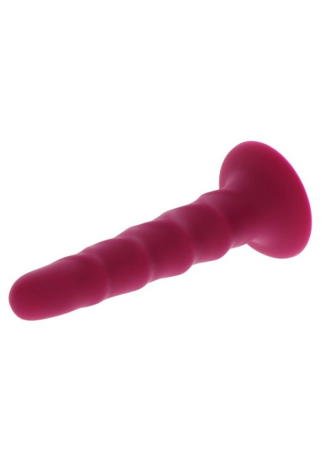 SCALA Ribbed Dong 6 Inch Red