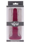 SCALA Ribbed Dong 6 Inch Red
