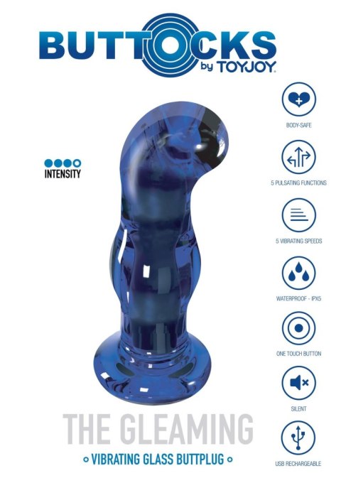 SCALA The Gleaming Glass Buttplug Blue