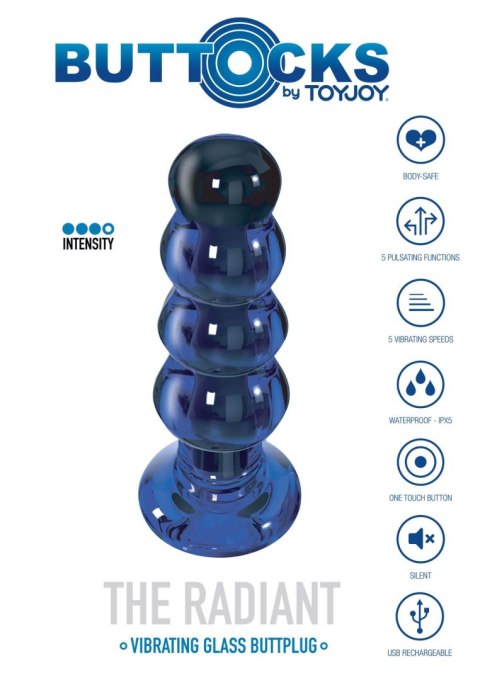 SCALA The Radiant Glass Buttplug Blue