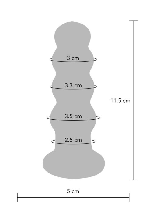 SCALA The Radiant Glass Buttplug Blue