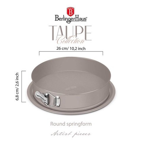 TORTOWNICA FORMA TYTANOWA 26cm BERLINGER HAUS BH-7937 TAUPE
