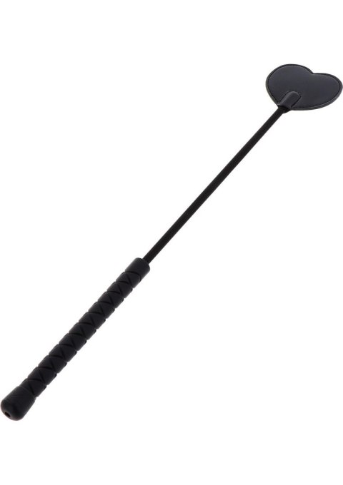 SCALA Crop Whip Heart Black