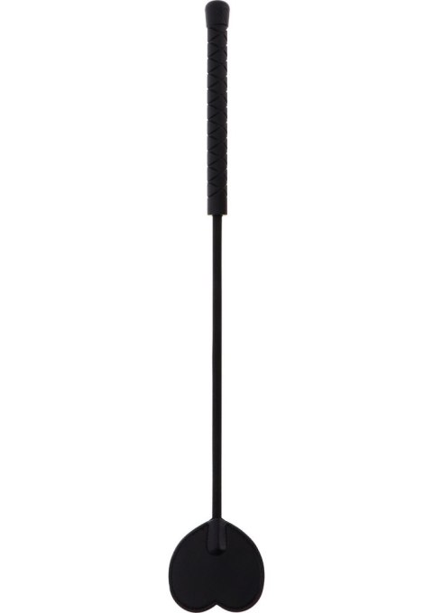 SCALA Crop Whip Heart Black