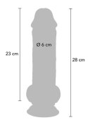 SCALA Deluxe Dual Density Thick Dildo TPE 28 cm