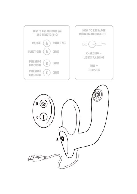 SCALA Mustang Prostate Massager Black