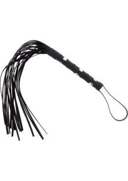 SCALA Short Studded Flogger Whip Black