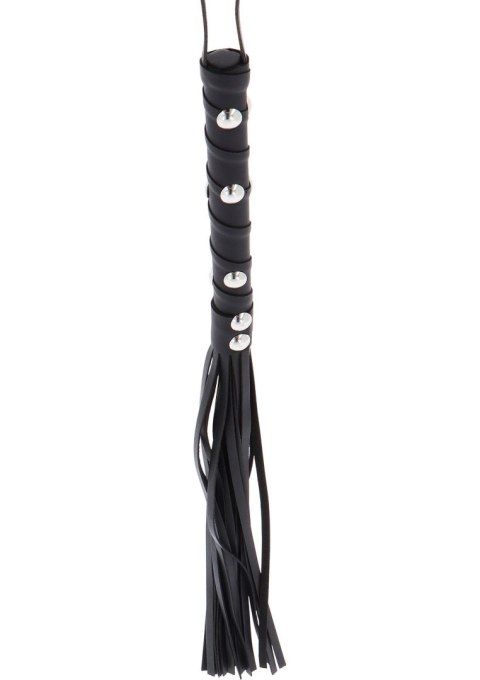 SCALA Short Studded Flogger Whip Black