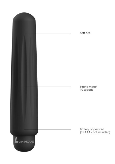 SHOTS Delia - ABS Bullet With Sleeve - 10-Speeds - Black