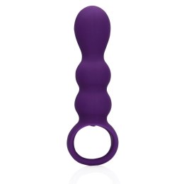 SHOTS Teardrop Shaped Anal Vibrator - Clear Purple