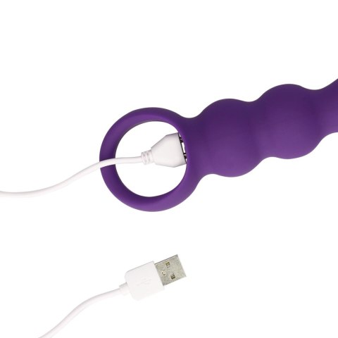 SHOTS Teardrop Shaped Anal Vibrator - Clear Purple
