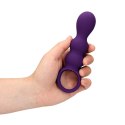 SHOTS Teardrop Shaped Anal Vibrator - Clear Purple