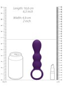 SHOTS Teardrop Shaped Anal Vibrator - Clear Purple