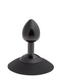 ST Rubber MALESATION Alu-Plug with suction cup small, black