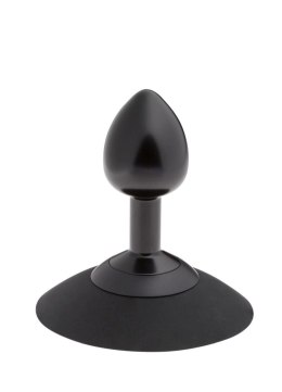 ST Rubber MALESATION Alu-Plug with suction cup small, black