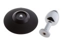 ST Rubber MALESATION Alu-Plug with suction cup small, chrome