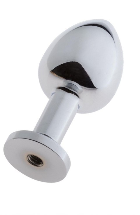 ST Rubber MALESATION Alu-Plug with suction cup small, chrome