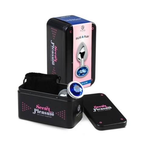 Secret Play - FEMARVI S.L. BLUE JEWELLED METAL BUTT PLUG M