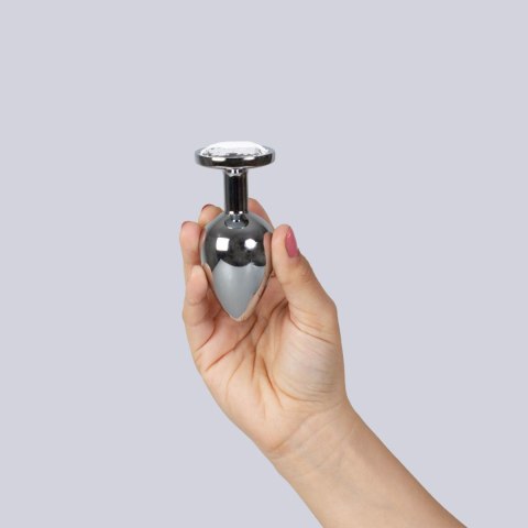 Secret Play - FEMARVI S.L. CLEAR CRYSTAL JEWELLED METAL BUTT PLUG L