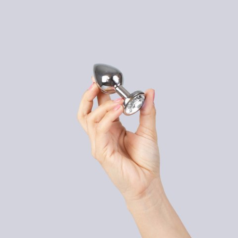 Secret Play - FEMARVI S.L. CLEAR CRYSTAL JEWELLED METAL BUTT PLUG M