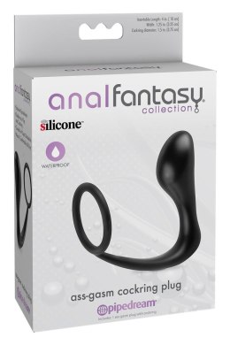 TONGA ANAL FANTASY COLLECTION ASS-GASM COCKRING PLUG BLACK