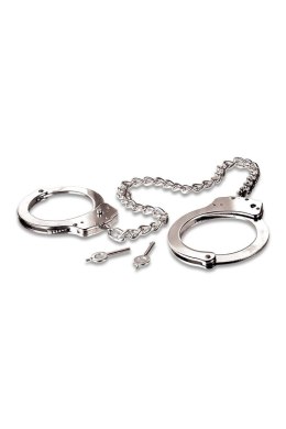 TONGA FETISH FANTASY SERIES METAL LEG CUFFS SILVER