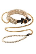 TONGA GUILTY PLEASURE LUMINIOUS PEARL LEASH AND COLLAR