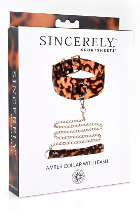 TONGA SPORTSHEETS AMBER COLLAR AND LEASH