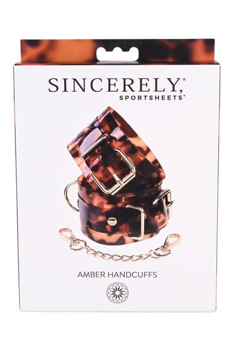 TONGA SPORTSHEETS AMBER HAND CUFFS