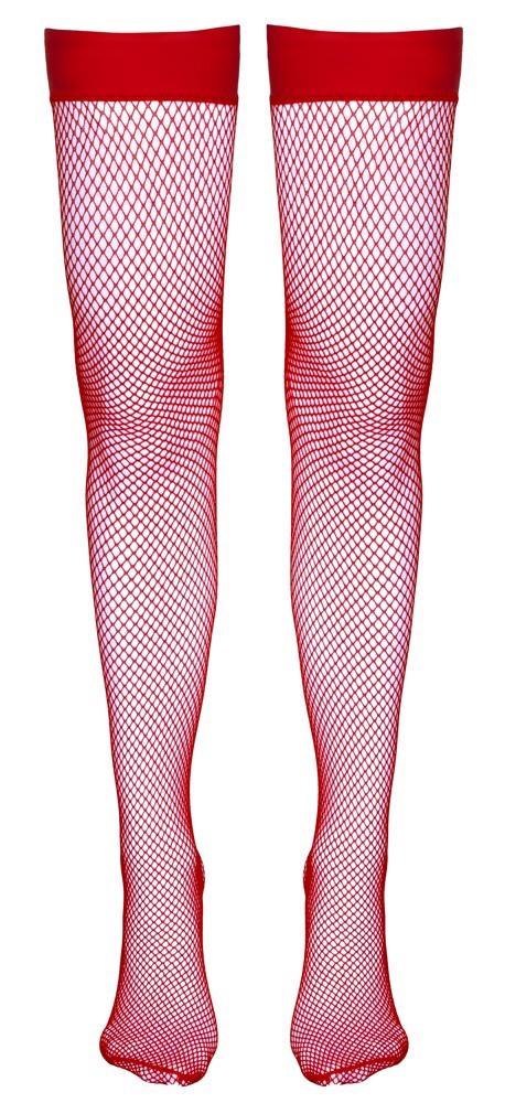 ORION Hold-up Stockings red M