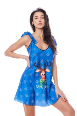 ANAIS APPAREL LUXURY LINGERIE ASTER CHEMISE BLUE XS