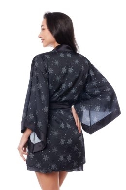 ANAIS APPAREL LUXURY LINGERIE ASTER ROBE BLACK XS