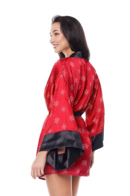 ANAIS APPAREL LUXURY LINGERIE ASTER ROBE RED XS