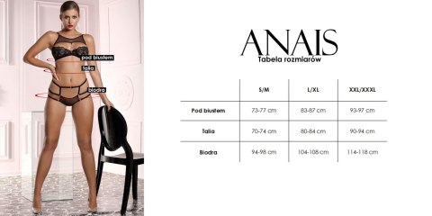 ANAIS APPAREL LUXURY LINGERIE KORA BLACK BODY XXL/XXXL