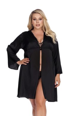 ANAIS APPAREL LUXURY LINGERIE LAURA black robe L+ (czarny szlafrok)