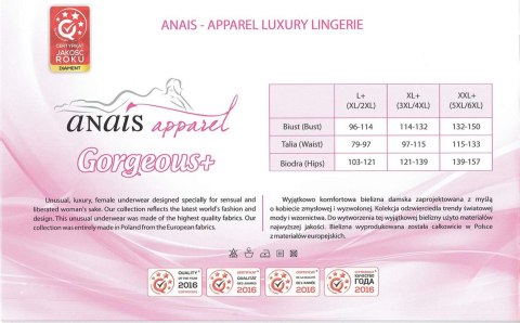 ANAIS APPAREL LUXURY LINGERIE Sinopa black chemise XL+ ( czarna halka )