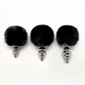 CNEX A.I.E.,S.L. Metal Anal Fluffy Twist Plug S black