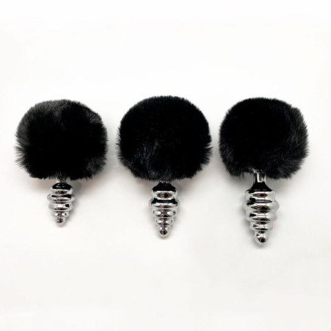 CNEX A.I.E.,S.L. Metal Anal Fluffy Twist Plug S black