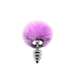 CNEX A.I.E.,S.L. Metal Anal Fluffy Twist Plug S pink