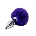 CNEX A.I.E.,S.L. Plug-Metal Anal Fluffly Twist Plug S Dark Purple