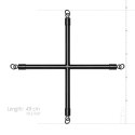 ONE-DC B.V. Bedroom Fantasies - Hog Tie Cross Bar
With Cuffs Black
