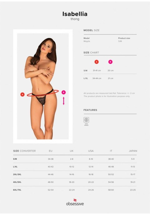 Obsessive - Amocarat Sp. z o.o. Bielizna-Isabellia stringi L/XL
