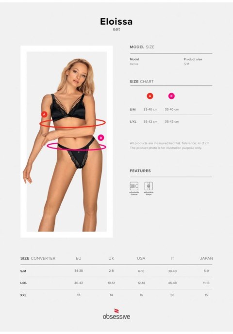Obsessive - Amocarat Sp. z o.o. Eloissa komplet 2-częściowy L/XL