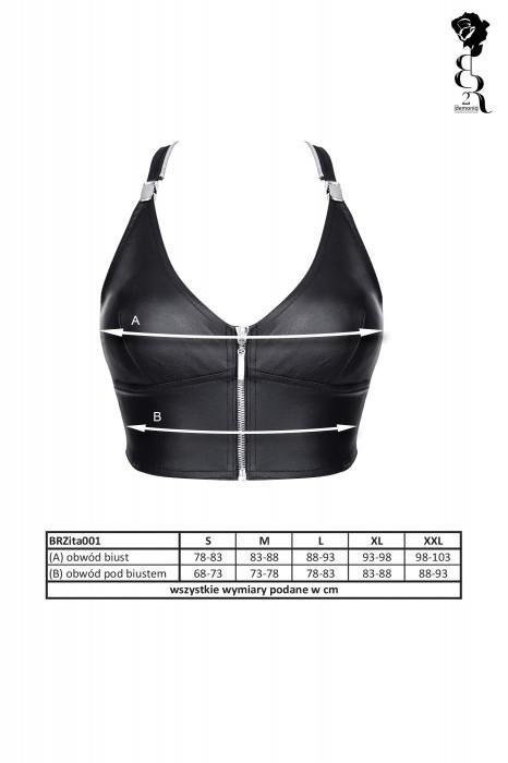Demoniq - Hyperion Mariusz Senger Bielizna - BRZITAI001 top czarny rozmiar M