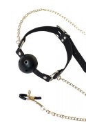 Intimate Distribution Ball Gag with nipple clamps Party Hard Gratitude