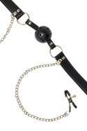 Intimate Distribution Ball Gag with nipple clamps Party Hard Gratitude