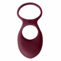 Intimate Distribution Pierścień- Vibrating Double Cockring Daydream Wine Red