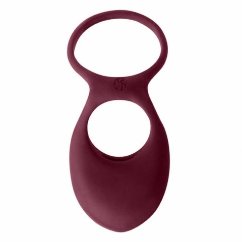 Intimate Distribution Pierścień- Vibrating Double Cockring Daydream Wine Red