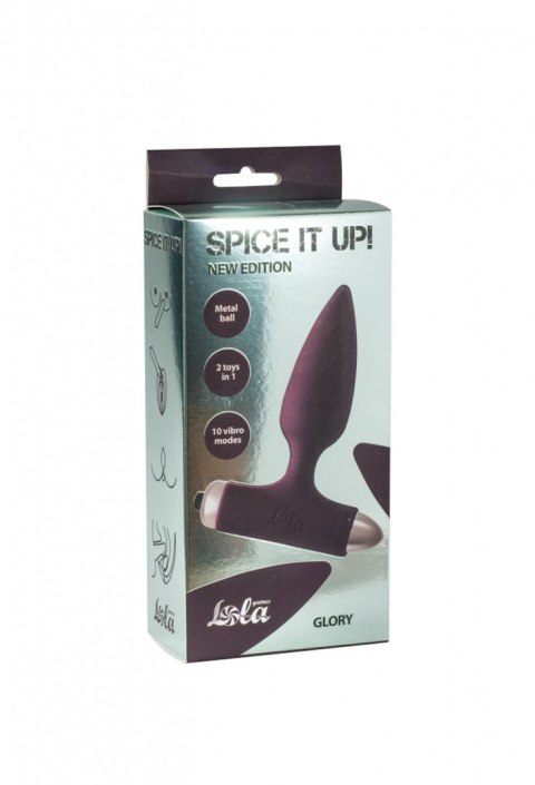 Intimate Distribution Vibrating Anal Plug Spice it up New Edition Glory Wine red